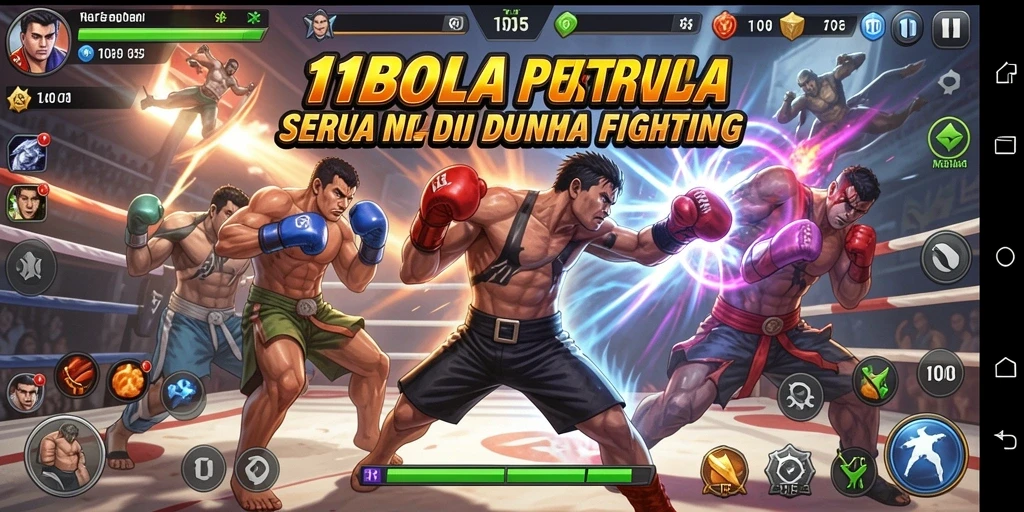Tampilan gameplay <strong>11BOLA</strong> yang intens dan kompetitif.