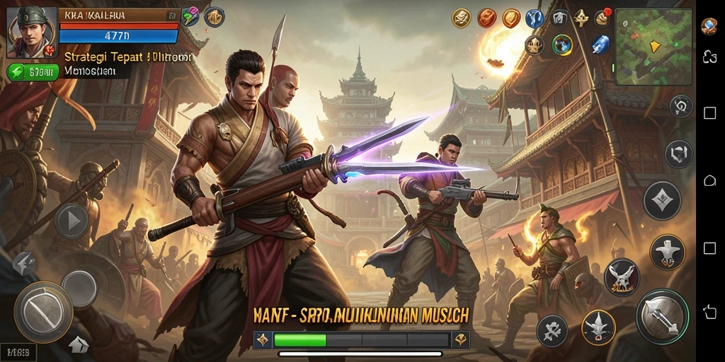 Tampilan gameplay 47F yang menawan dan penuh strategi.