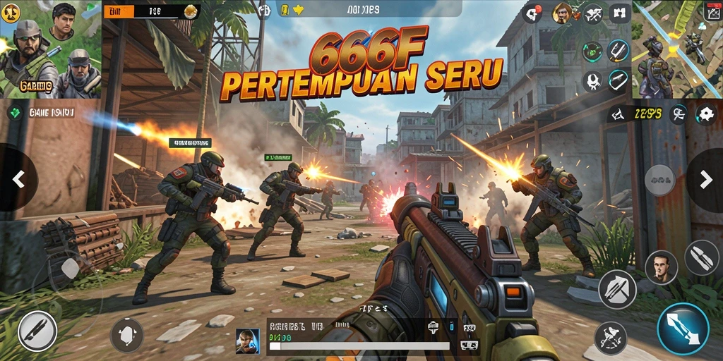 Tampilan gameplay seru dan mendebarkan dari game TPS.
