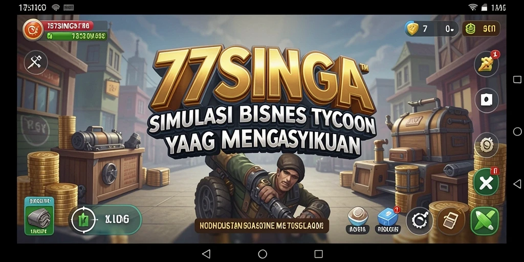 Tampilan menarik dari gameplay Tycoon 77SINGA.