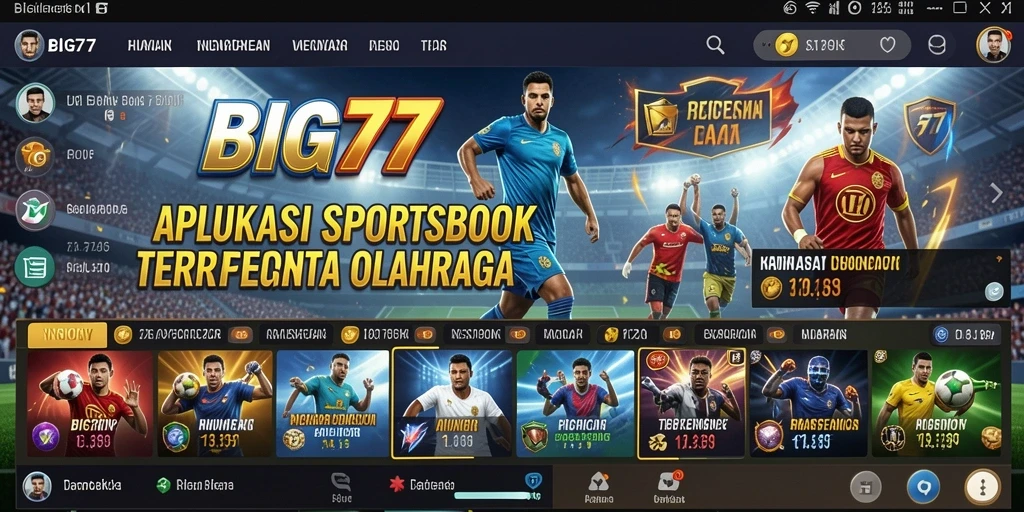 Screenshot gameplay Sportsbook BIG77 yang menarik dan interaktif.