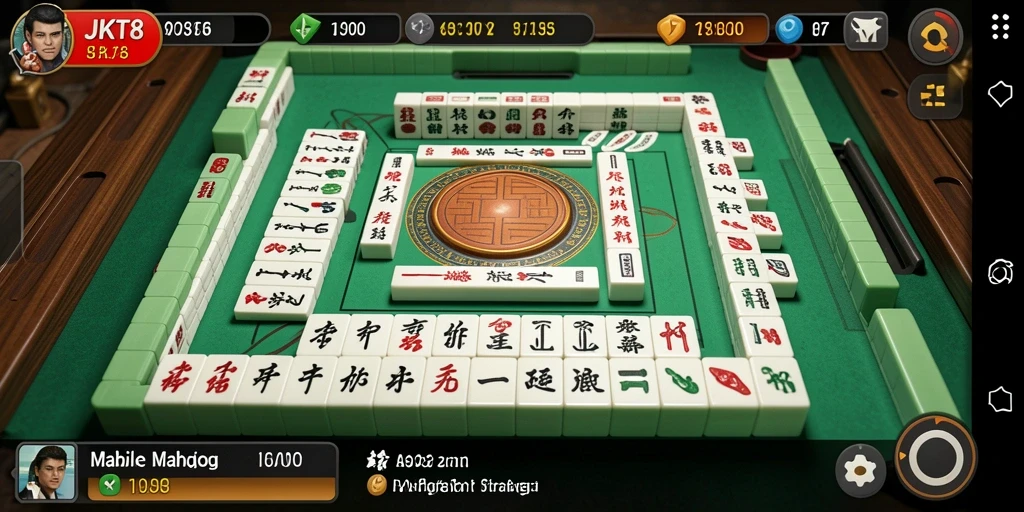 Tampilan gameplay JKT8 yang menarik saat bermain Mahjong.
