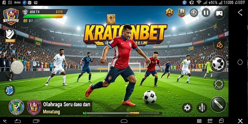 Tampilan menarik dari gameplay KRATONBET yang penuh aksi olahraga.