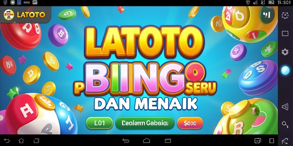 Tampilan gameplay LATOTO yang seru dan interaktif dalam permainan Bingo.