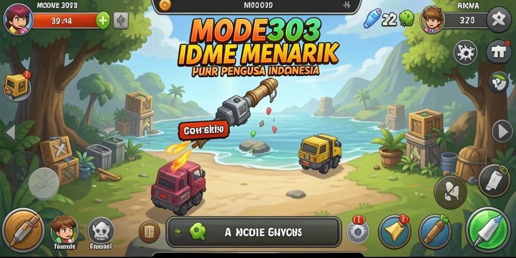 Tangkapan layar gameplay MODE303 menampilkan suasana Idle yang menarik.