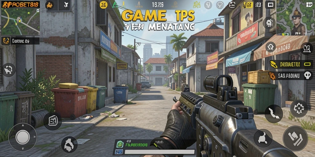 Tangkapan layar aksi menegangkan dalam PROBET88 dengan gameplay TPS yang mendebarkan.