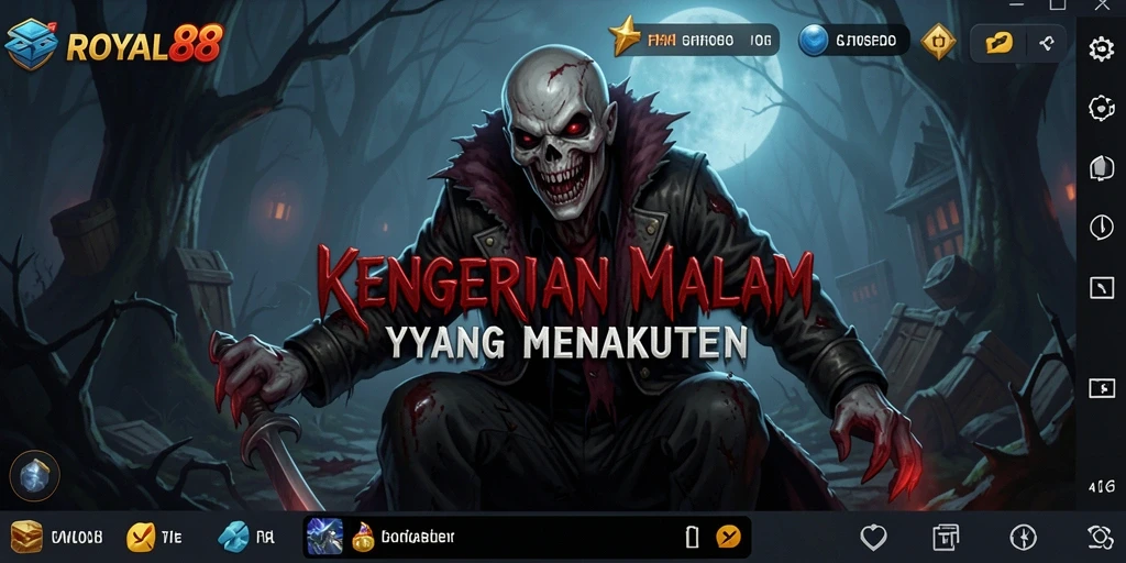Screenshot gameplay menegangkan dari ROYAL88 yang menampilkan momen Horror.