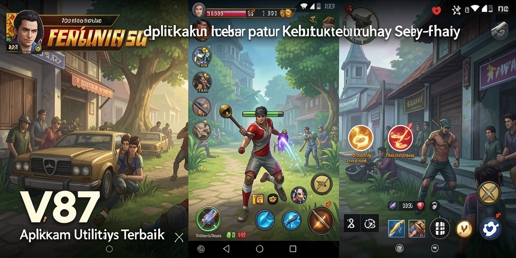 Tampilan antarmuka V87 yang sederhana dan fungsional.
