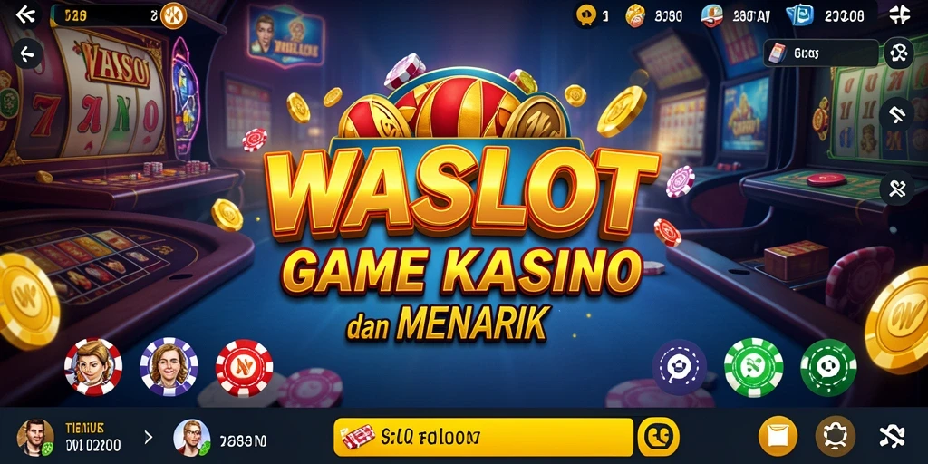 Tampilan utama gameplay Kasino di WASLOT yang mengasyikkan.