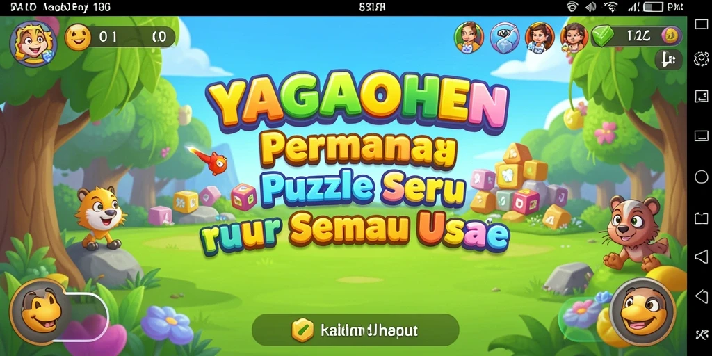 Screenshot YAGAOHEN menampilkan gameplay menarik dari puzzle yang menantang.