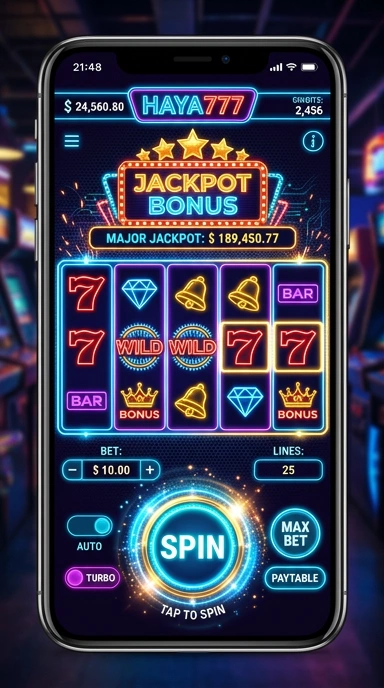 Contoh menu aplikasi dalam haya777 yang memudahkan pencarian.